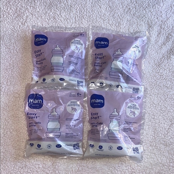Bundle 4 pieces MAM Easy Start Anti-Colic Bottle - Light Purple - Picture 4 of 7